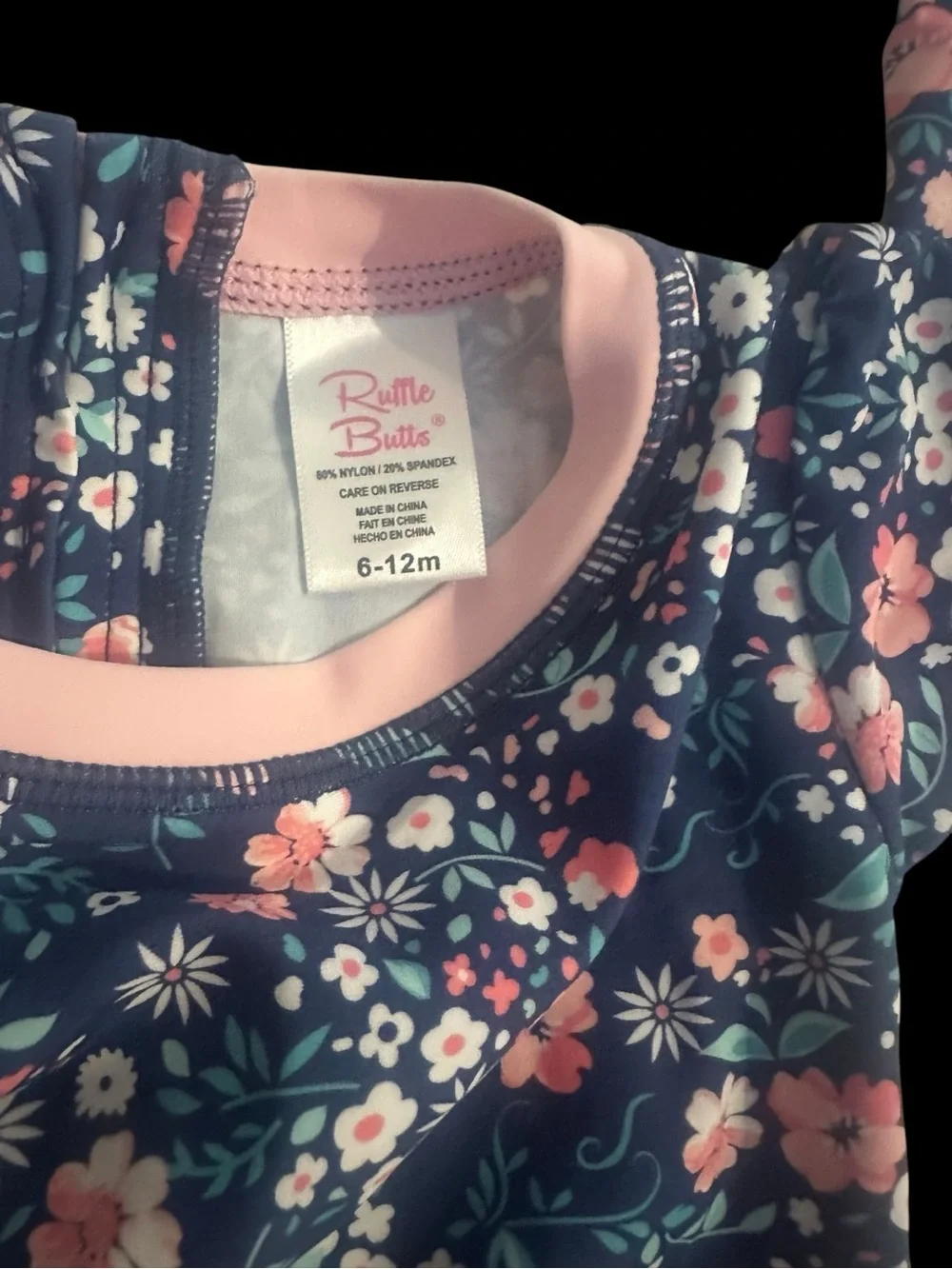 Two RuffleButts bathing suits 6-12 months